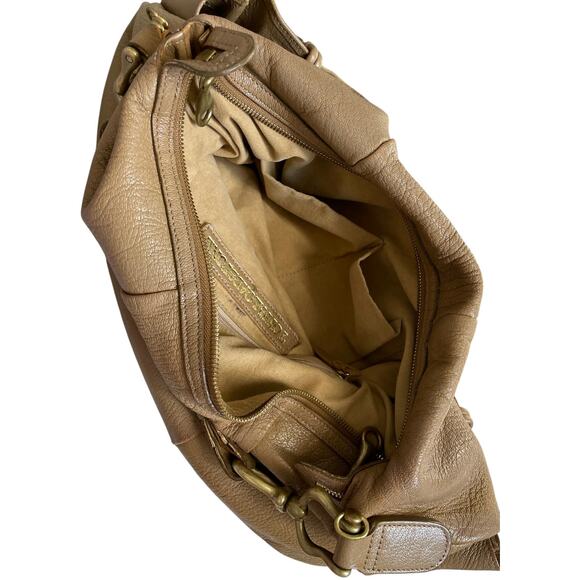 TOFF & LOADSTONE Leather Shoulder Bag Tan - Picture 7 of 12